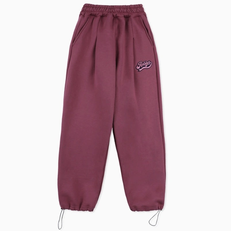 
                  
                    AMBLER Embroidered Logo Wide Training Sweatpants
                  
                