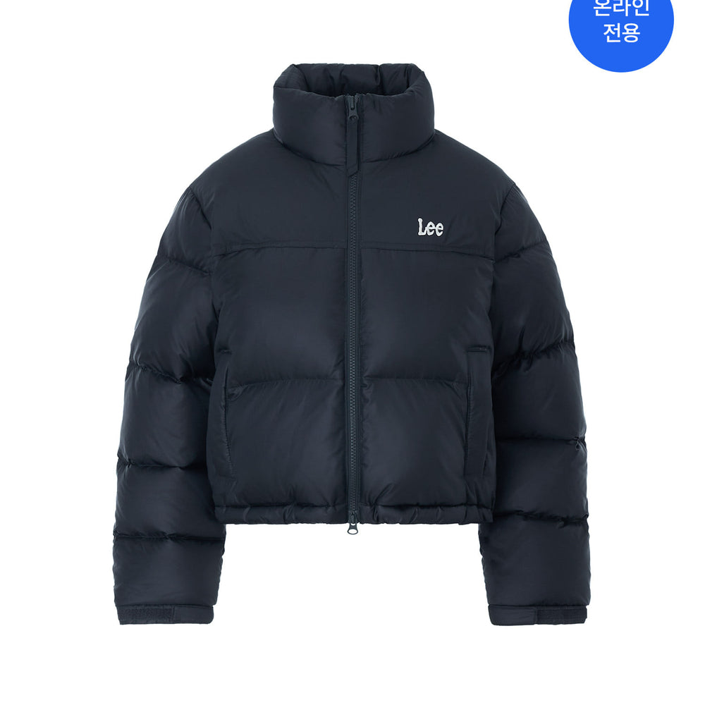 LEE Women Crop Short Down Jacket Navy