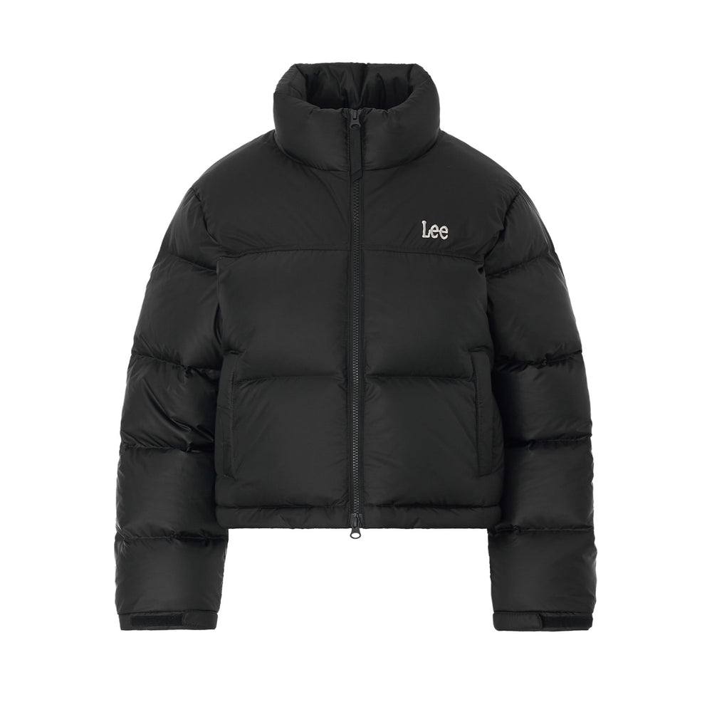 LEE Women Crop Short Down Jacket Black