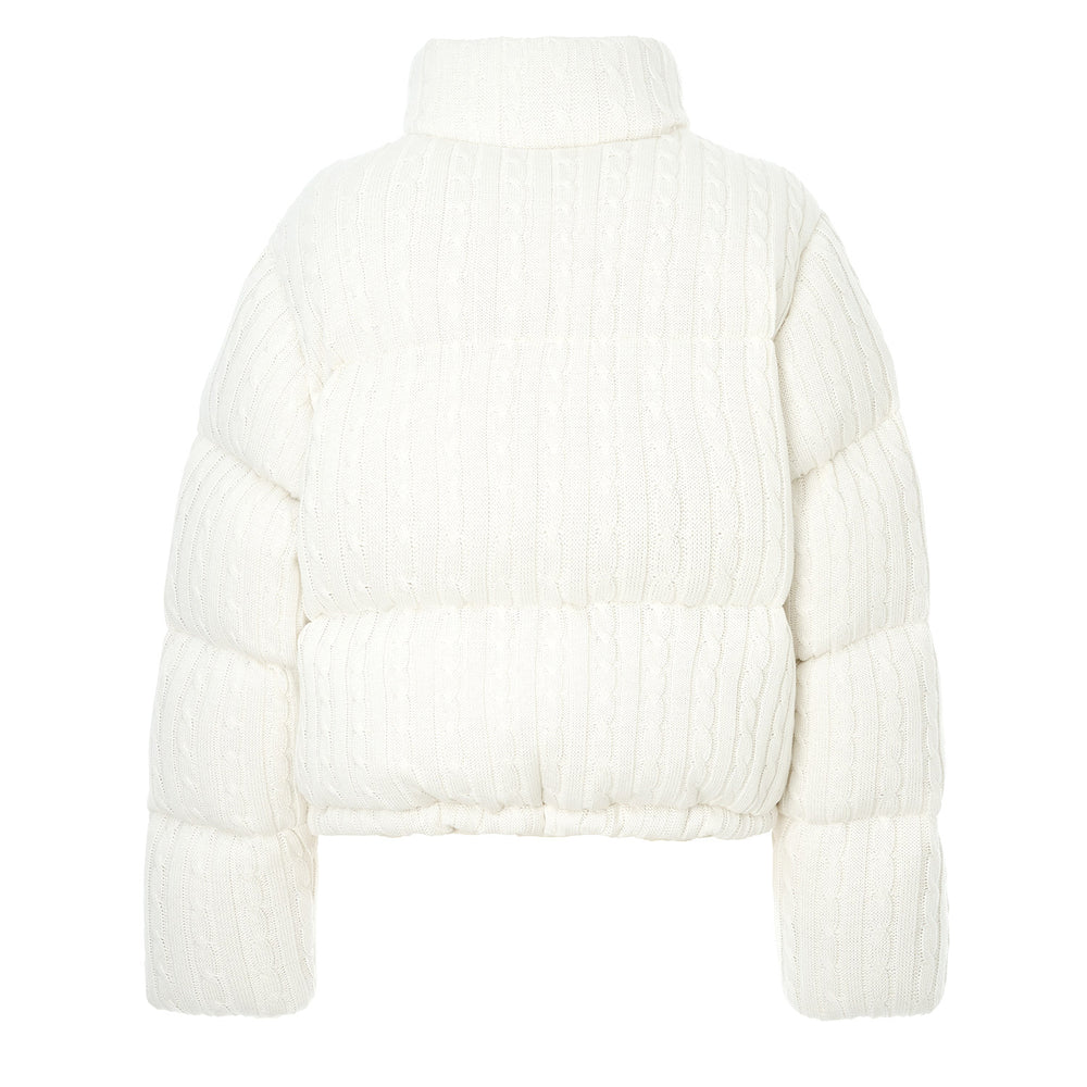 
                  
                    LEE Women Knit Crop Down Jacket Ivory
                  
                