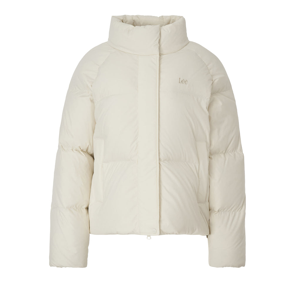 LEE Women Raglan Crop Down Jacket Ivory