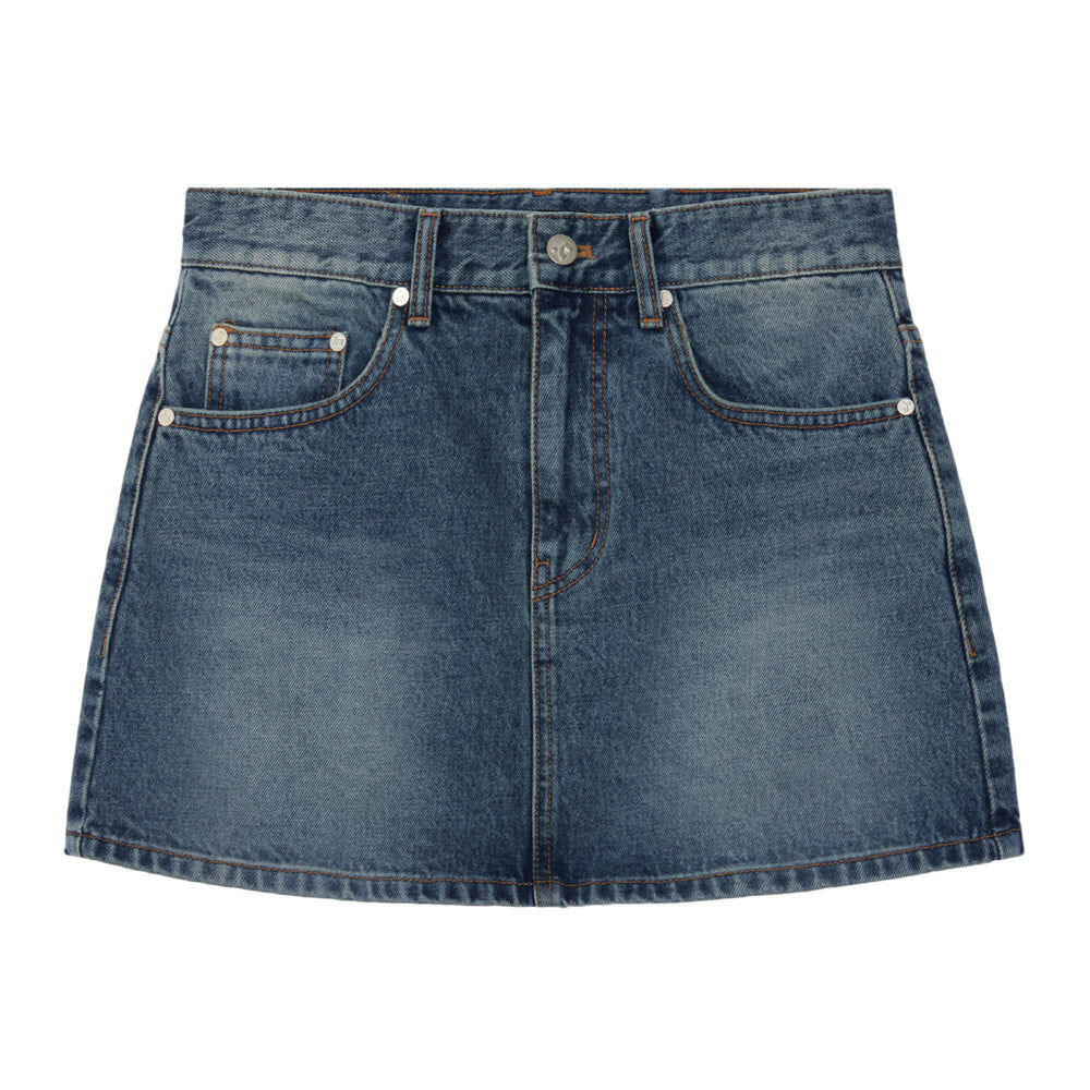 
                  
                    DENIM MINI SKIRT - BLUE
                  
                