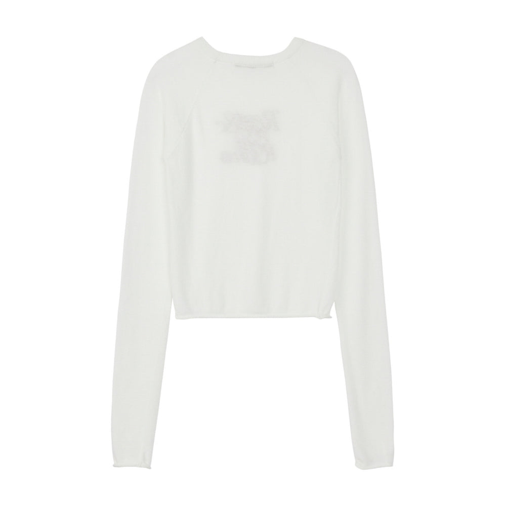 
                  
                    RAGLAN LONG SLEEVE KNIT - IVORY
                  
                