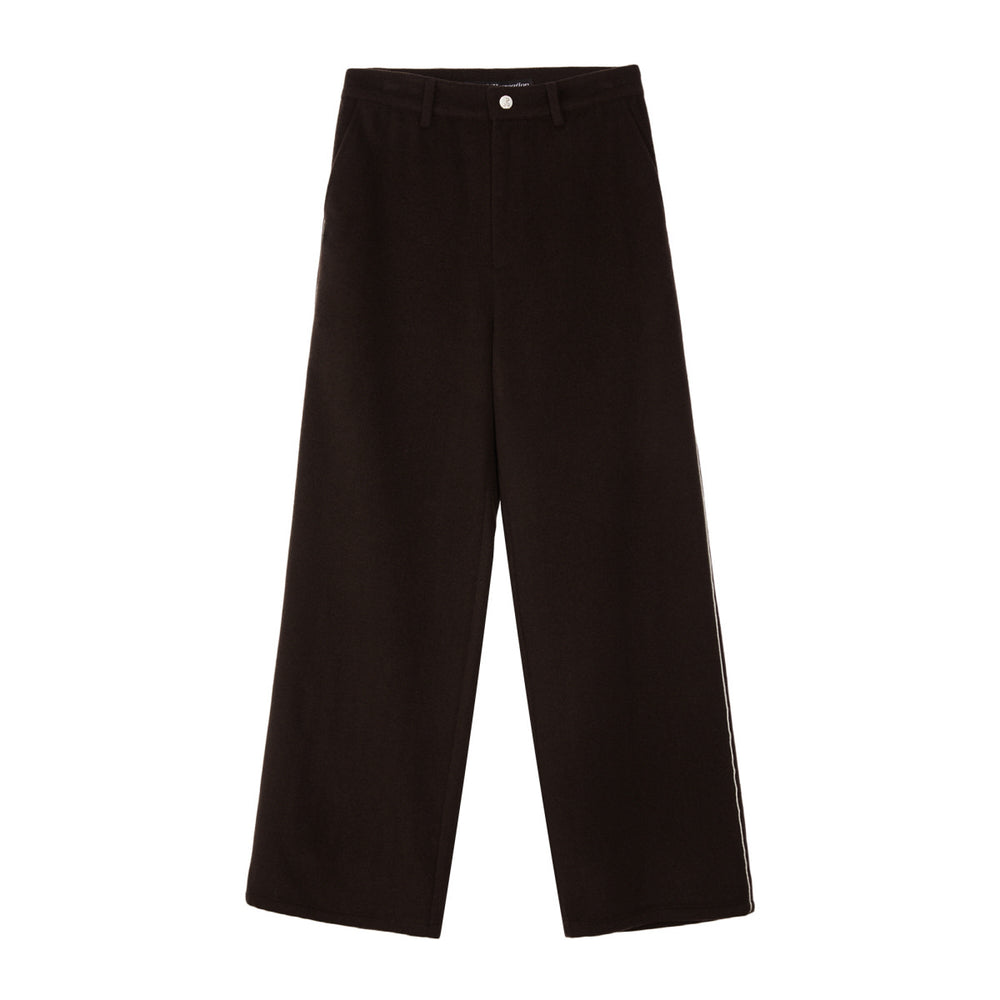 
                  
                    PIPING WOOL PANTS - BROWN
                  
                