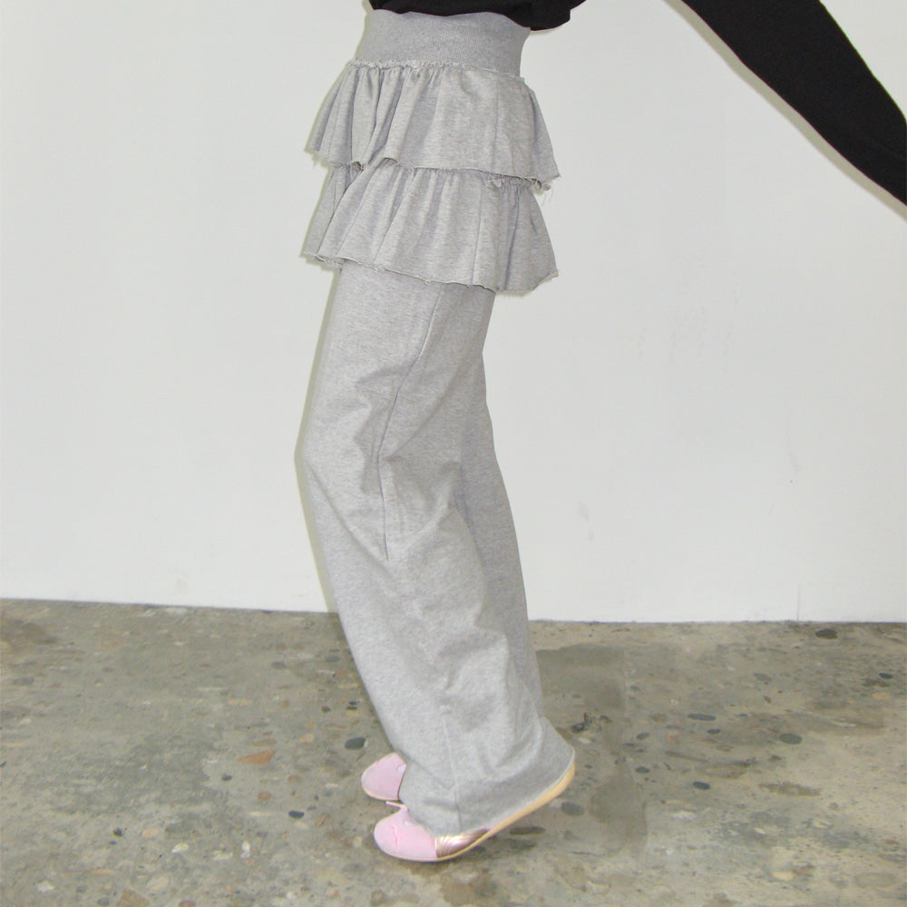 
                  
                    RONRON CANCAN RUFFLE LAYERED PANTSKIRT MELANGE GREY
                  
                