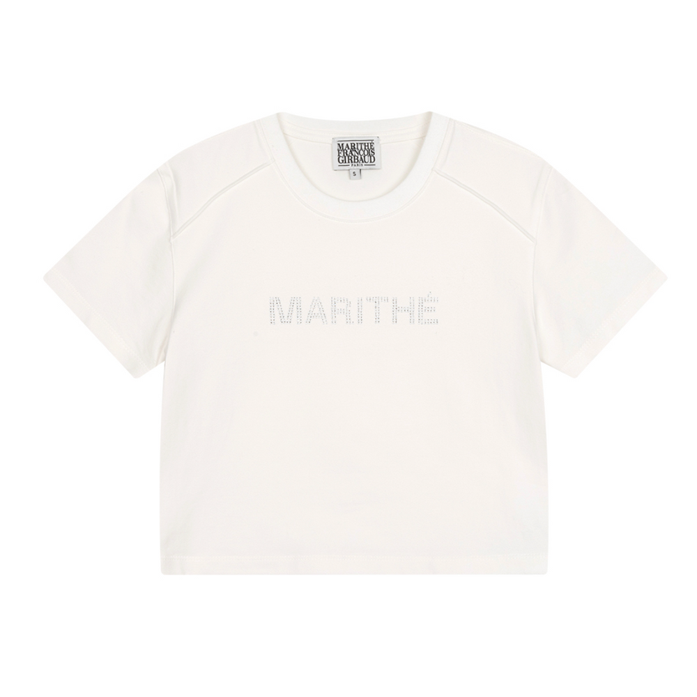 
                  
                    MARITHÉ W HOTFIX LOGO CROP TEE
                  
                