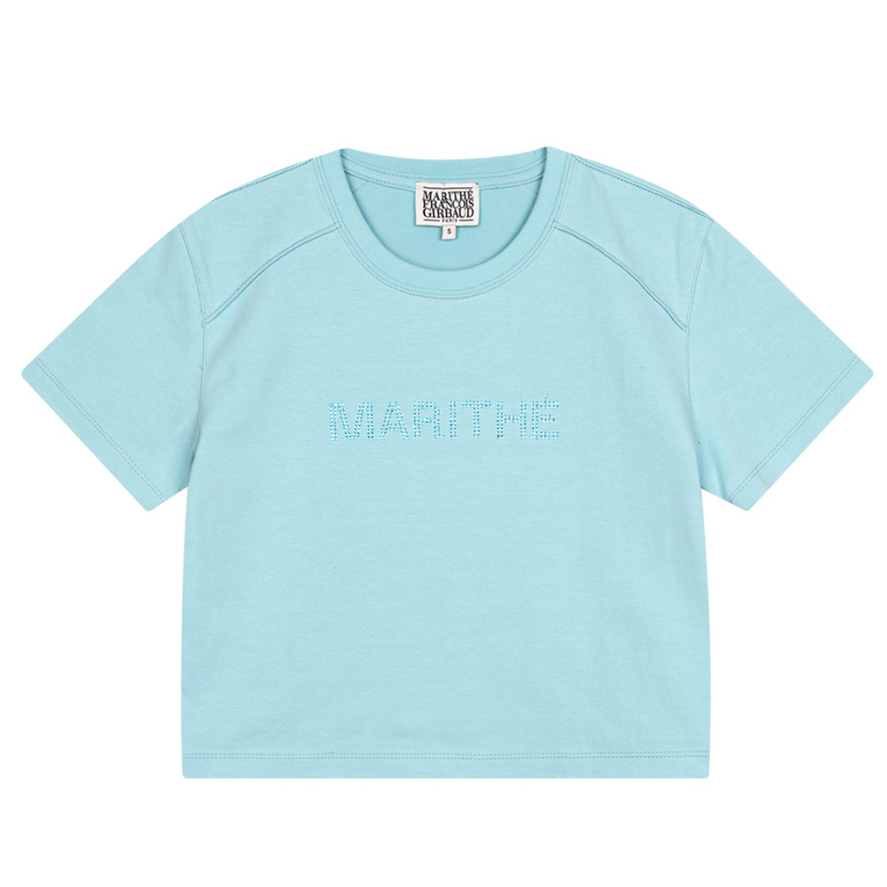 
                  
                    MARITHÉ W HOTFIX LOGO CROP TEE
                  
                