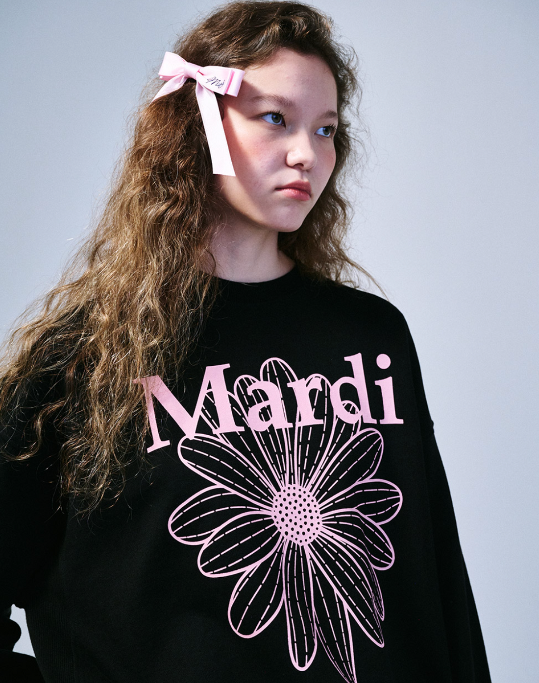 MARDI SWEATSHIRT FLOWERMARDI_BLACK PINK