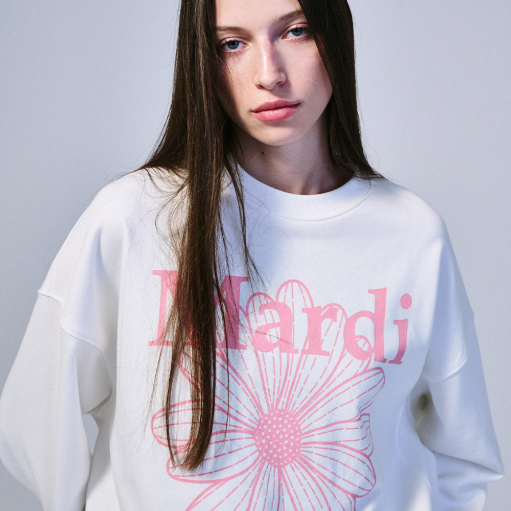 MARDI SWEATSHIRT FLOWERMARDI_WHITE PINK