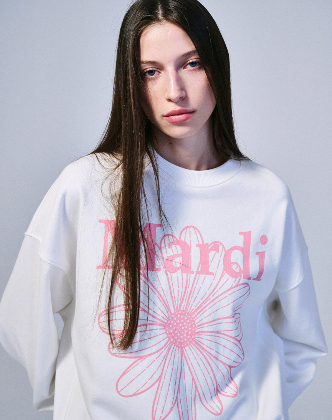 MARDI SWEATSHIRT FLOWERMARDI_WHITE PINK