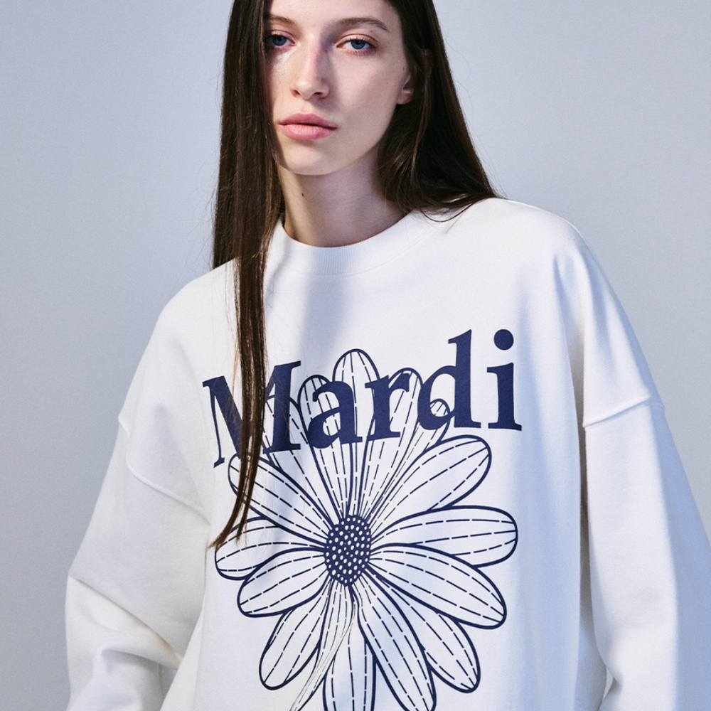 MARDI SWEATSHIRT FLOWERMARDI_WHITE NAVY