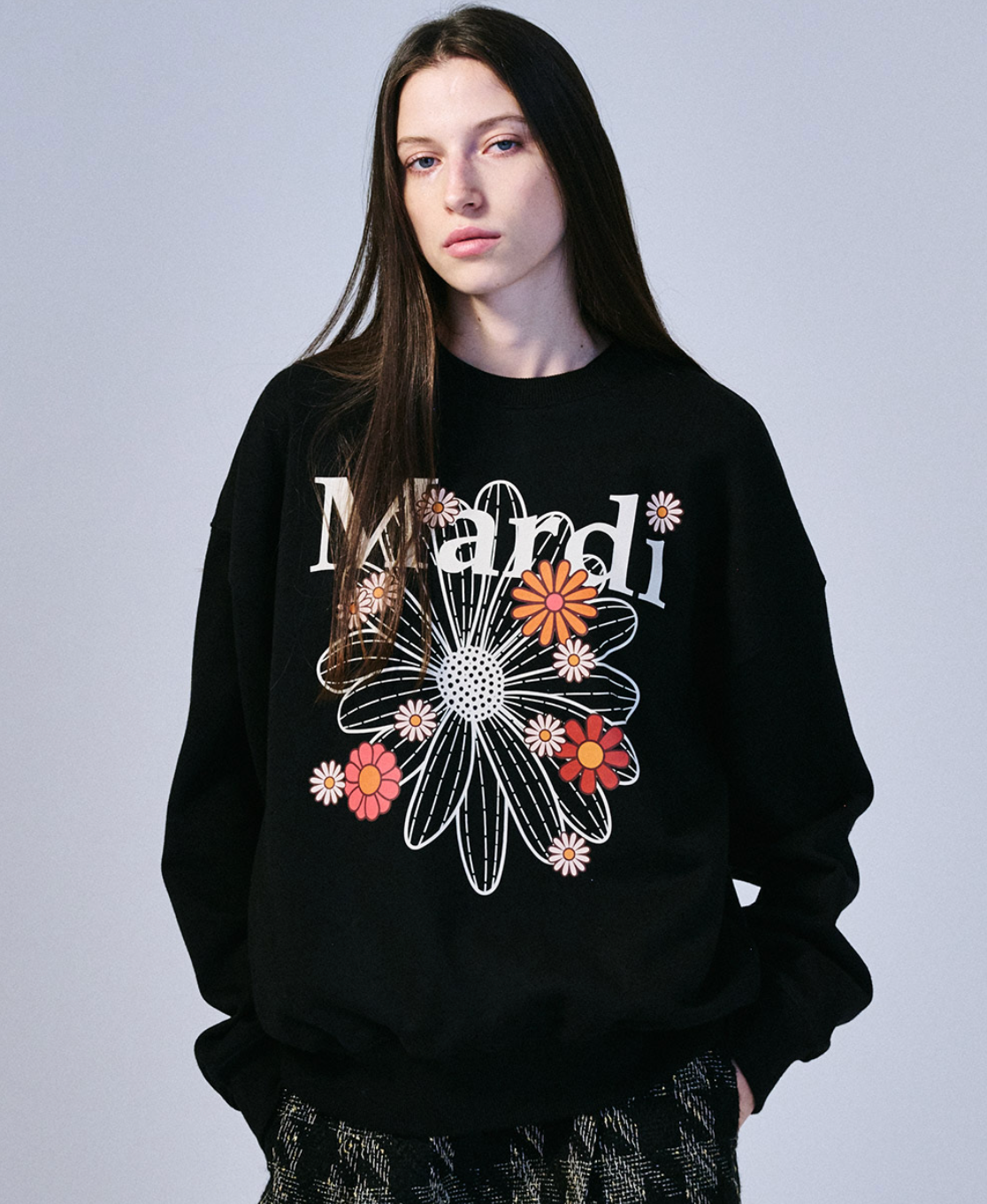 MARDI SWEATSHIRT FLOWERMARDI BLOSSOM_BLACK CREAM