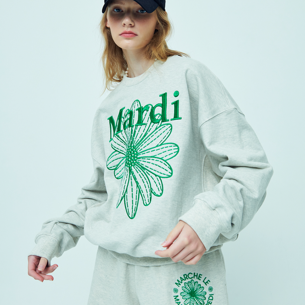 
                  
                    MARDI SWEATSHIRT FLOWERMARDI NEEDLEWORK_OATMEAL GREEN
                  
                