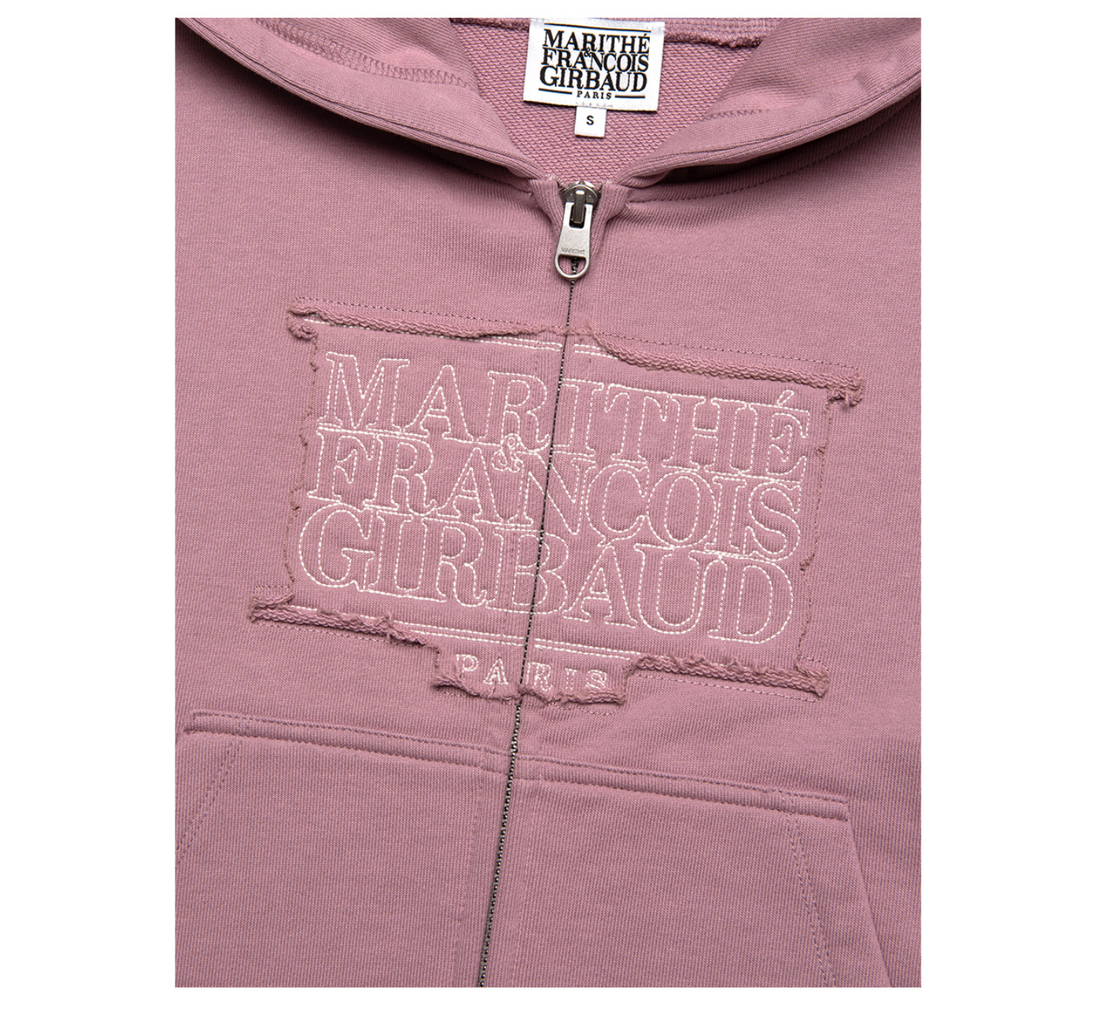 MARITHÉ W CLASSIC LOGO CROP HOODIE ZIPUP