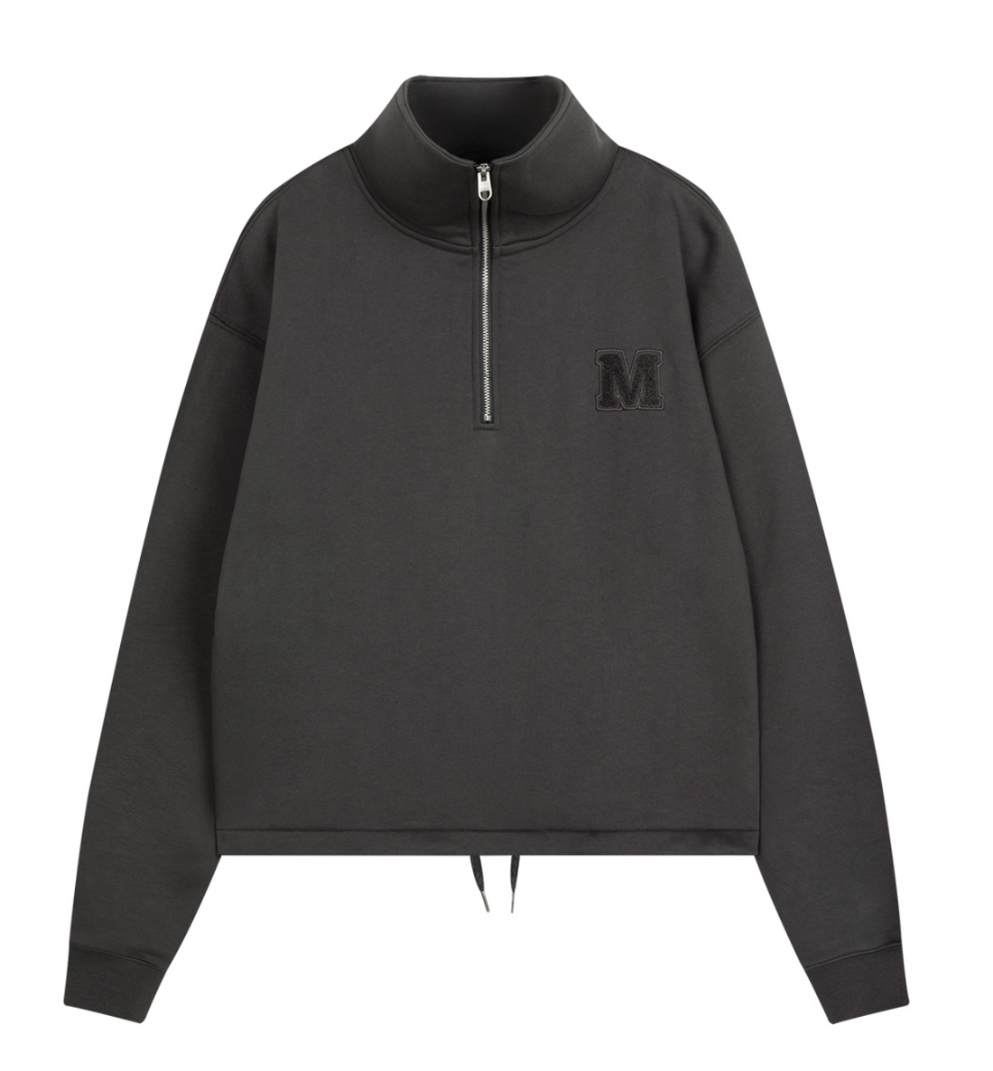 MARITHÉ W M LOGO HALF ZIPUP SWEATSHIRT