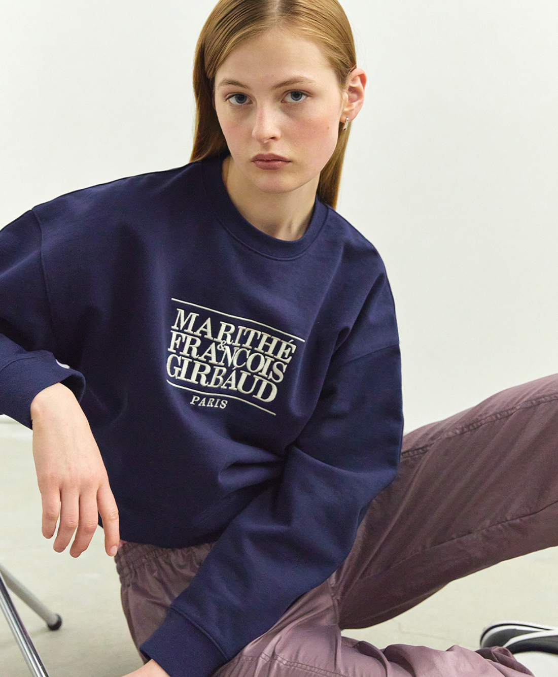 MARITHÉ W CLASSIC LOGO CROP SWEATSHIRT