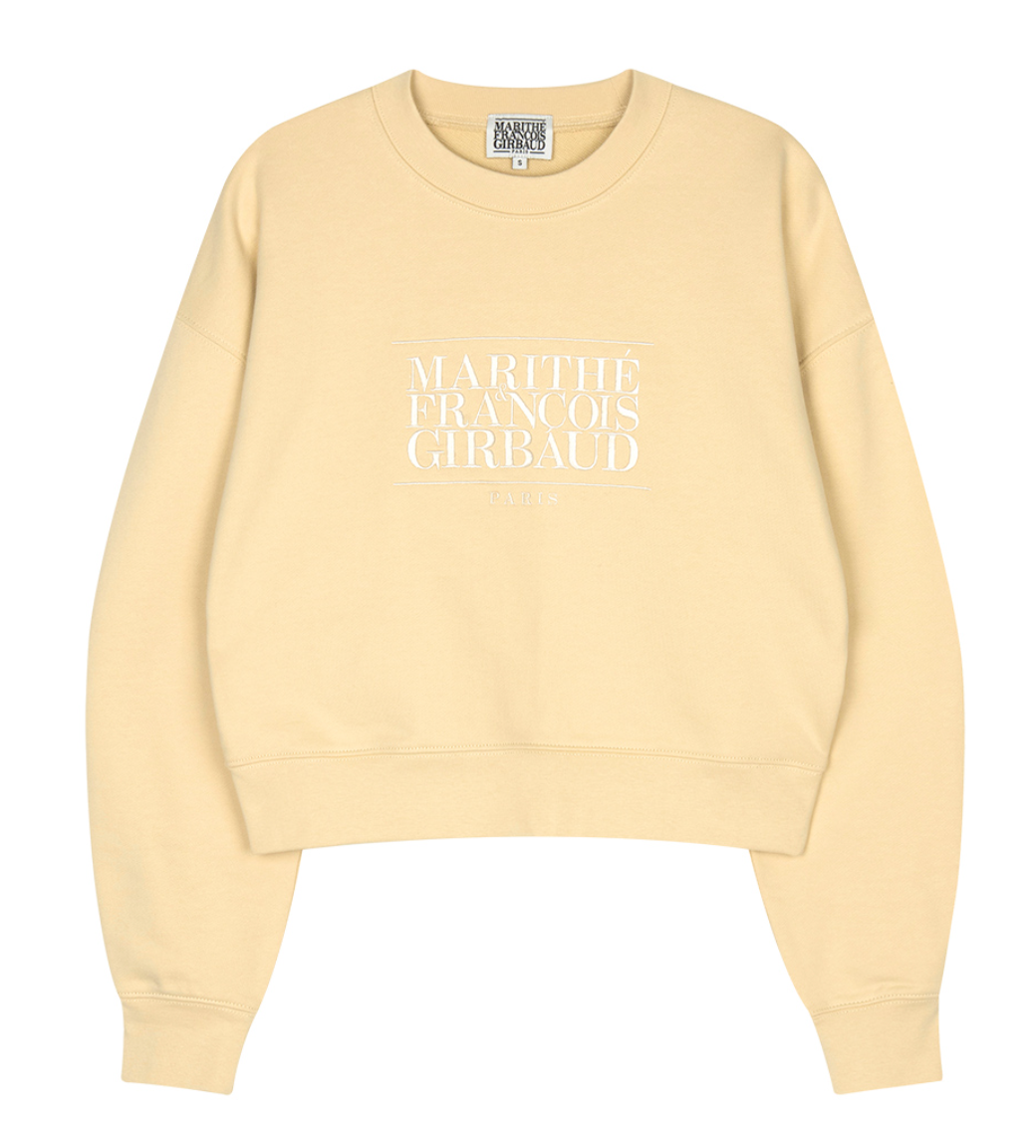 MARITHÉ W CLASSIC LOGO CROP SWEATSHIRT