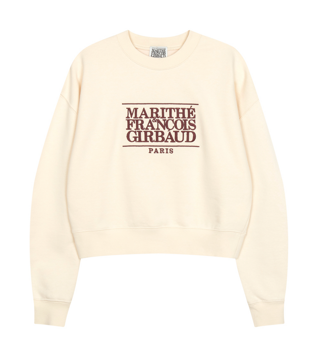 MARITHÉ W CLASSIC LOGO CROP SWEATSHIRT