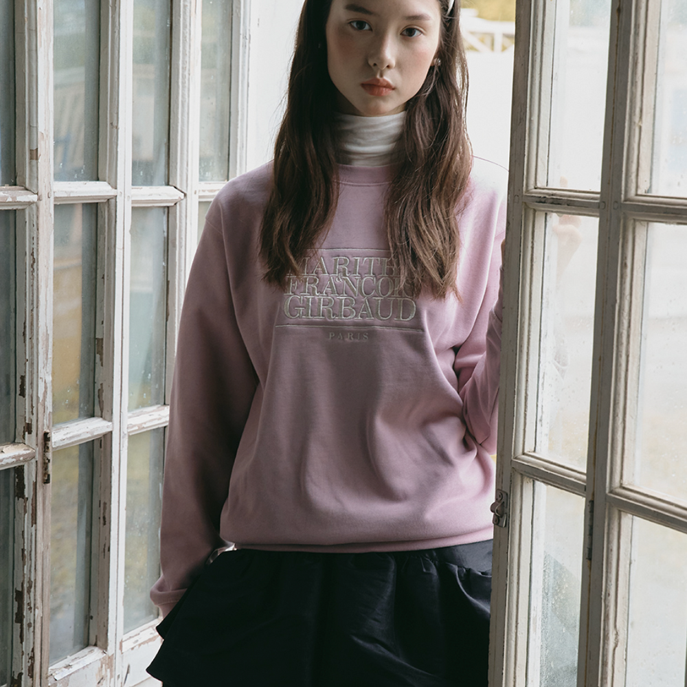 MARITHÉ CLASSIC LOGO EMBROIDERY SWEATSHIRT