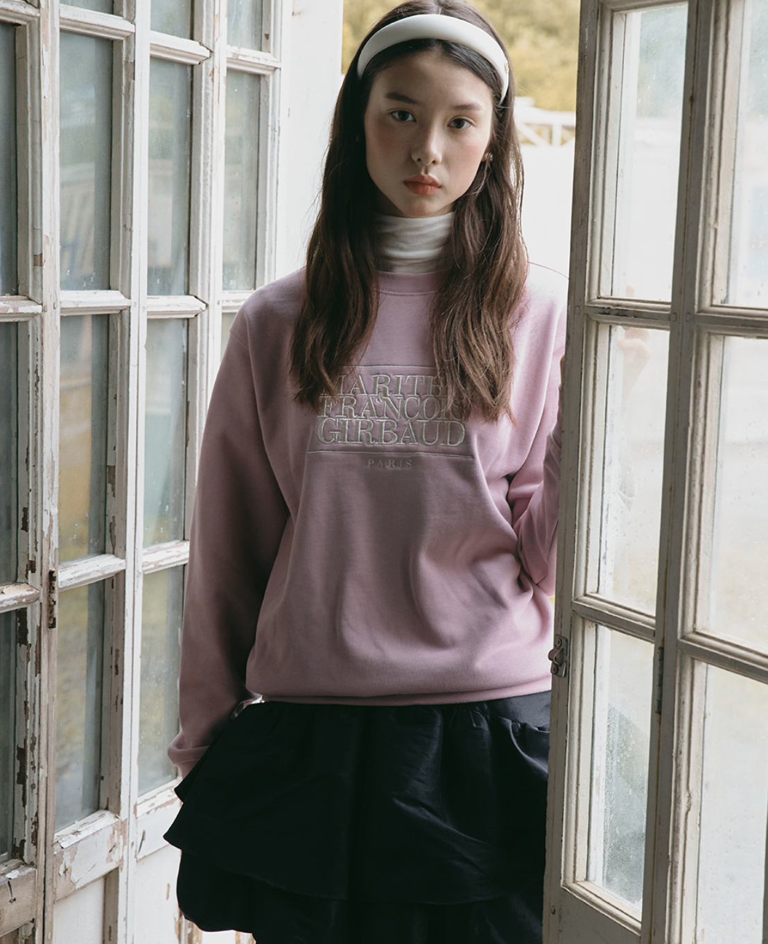 MARITHÉ CLASSIC LOGO EMBROIDERY SWEATSHIRT