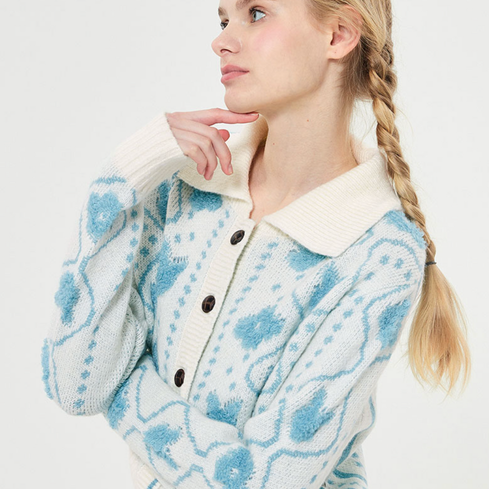 
                  
                    KIRSH WITTY BUNNY JACQUARD CARDIGAN
                  
                