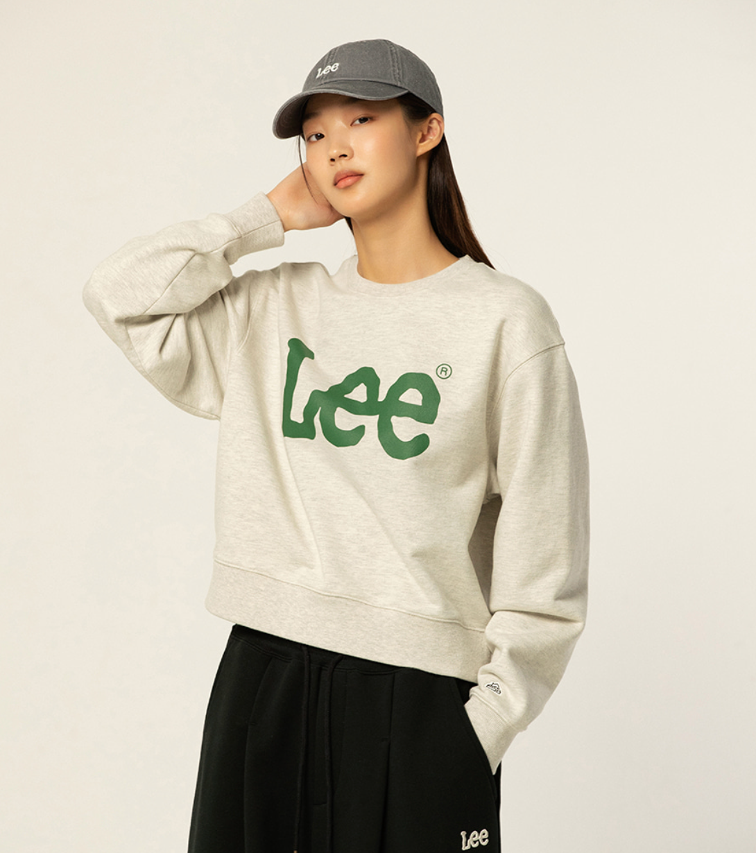 LEE Big Twitch Logo Sweatshirt OATMEAL