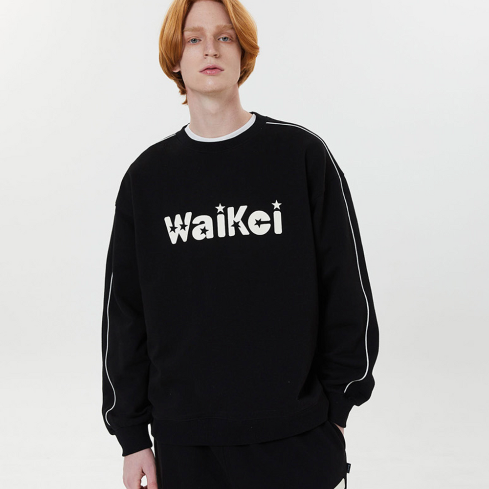 
                  
                    WAIKEI Piping Star Logo Sweatshirts BLACK
                  
                