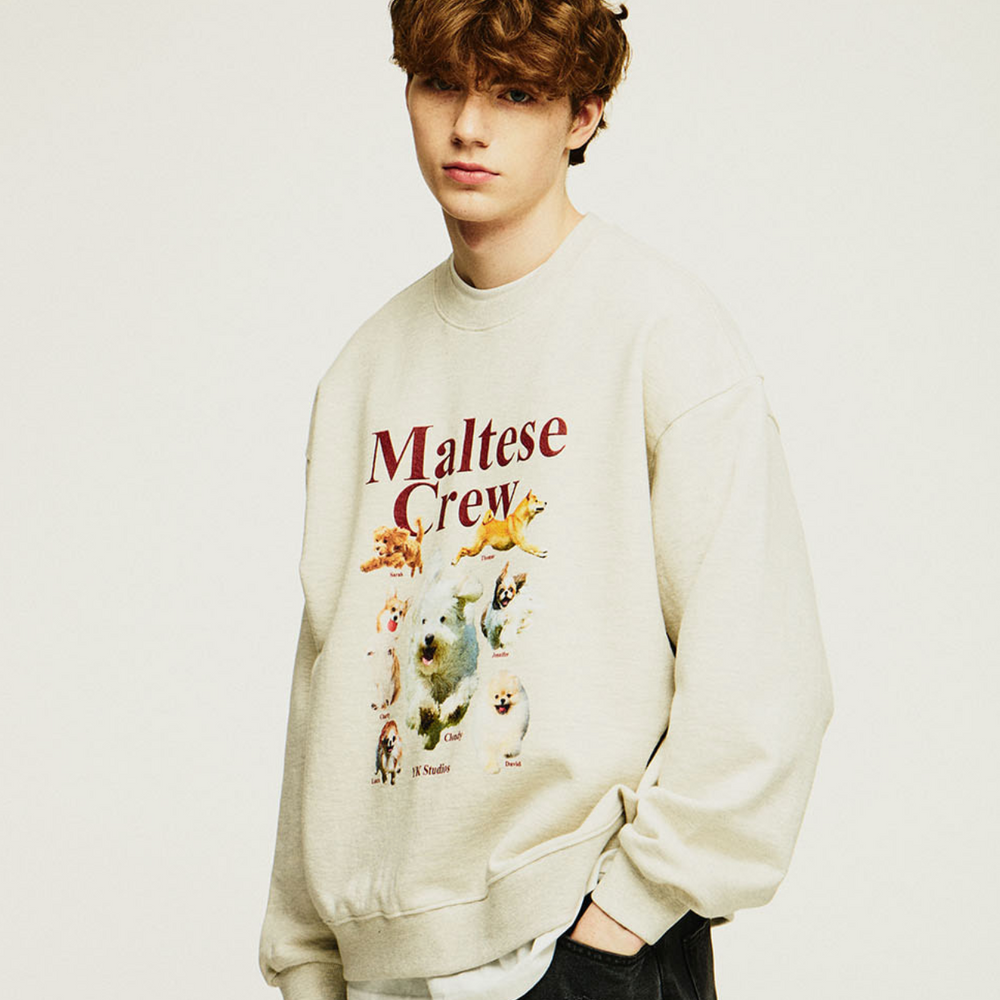 
                  
                    WAIKEI Maltese Crew Sweatshirts OATMEAL
                  
                