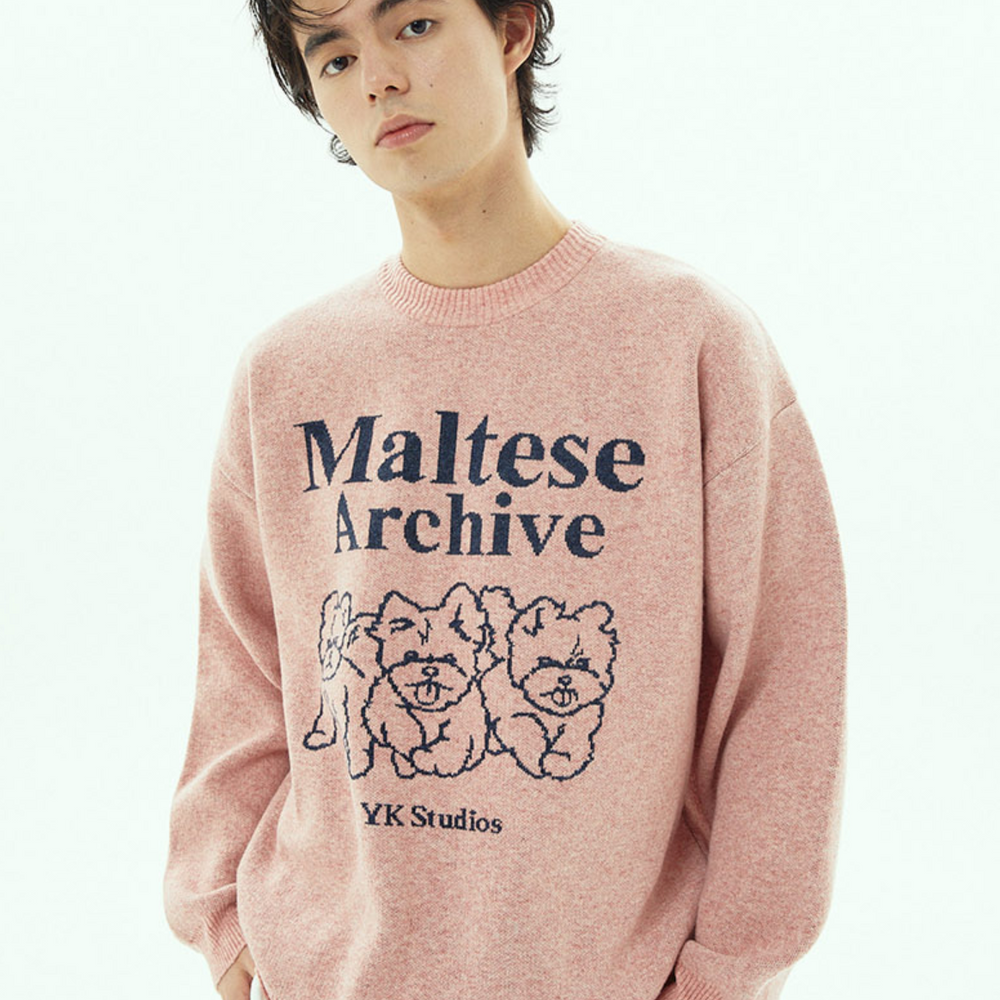 
                  
                    WAIKEI Maltese Archive Line Graphics Knit PINK
                  
                