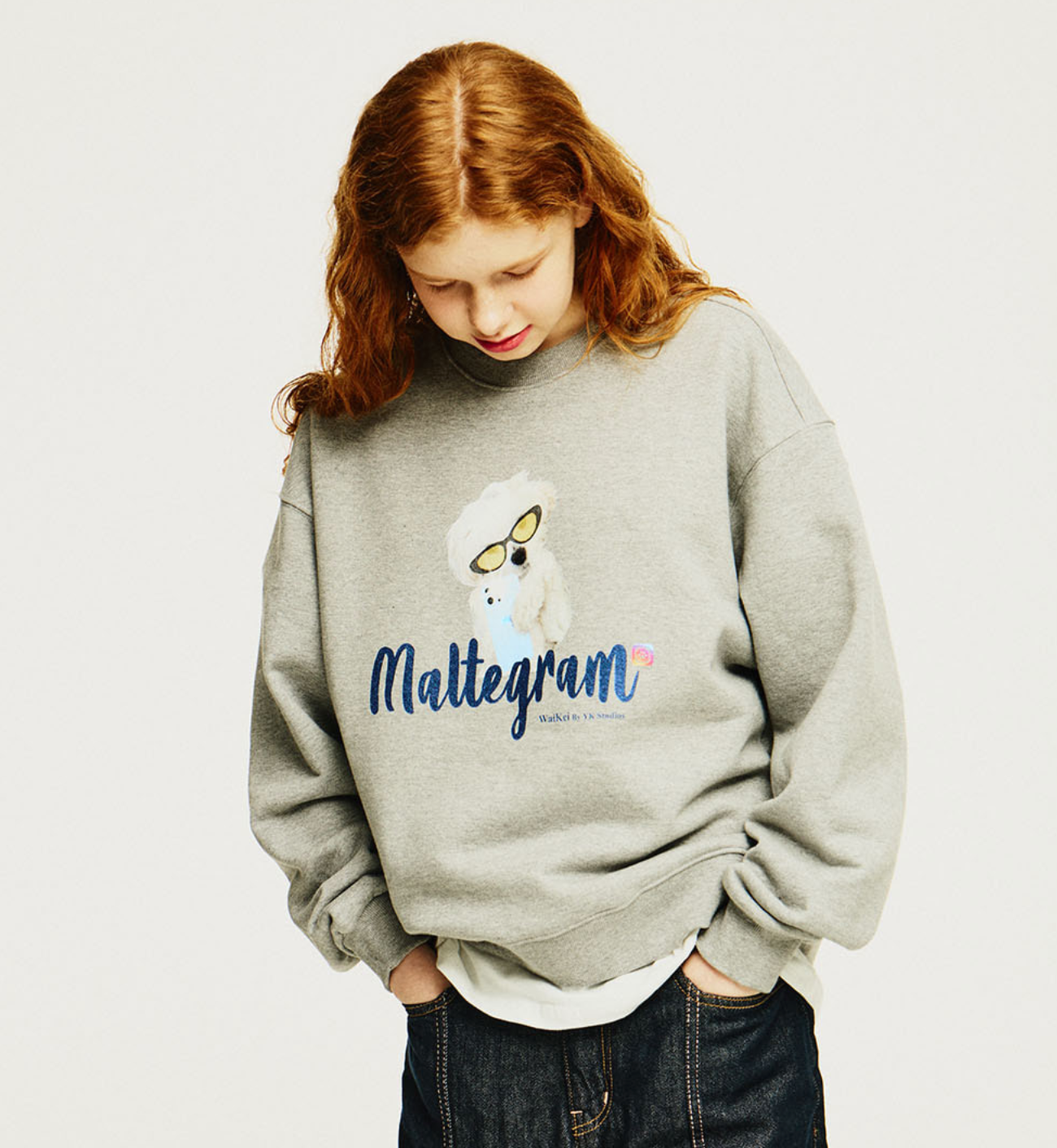 WAIKEI Maltegram Sweatshirts GREY