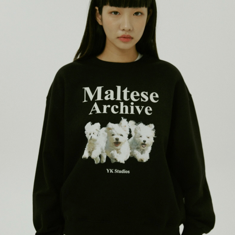 WAIKEI Maltese Archive Sweatshirts BLACK