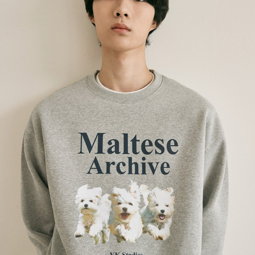 WAIKEI Maltese Archive Sweatshirts GREY