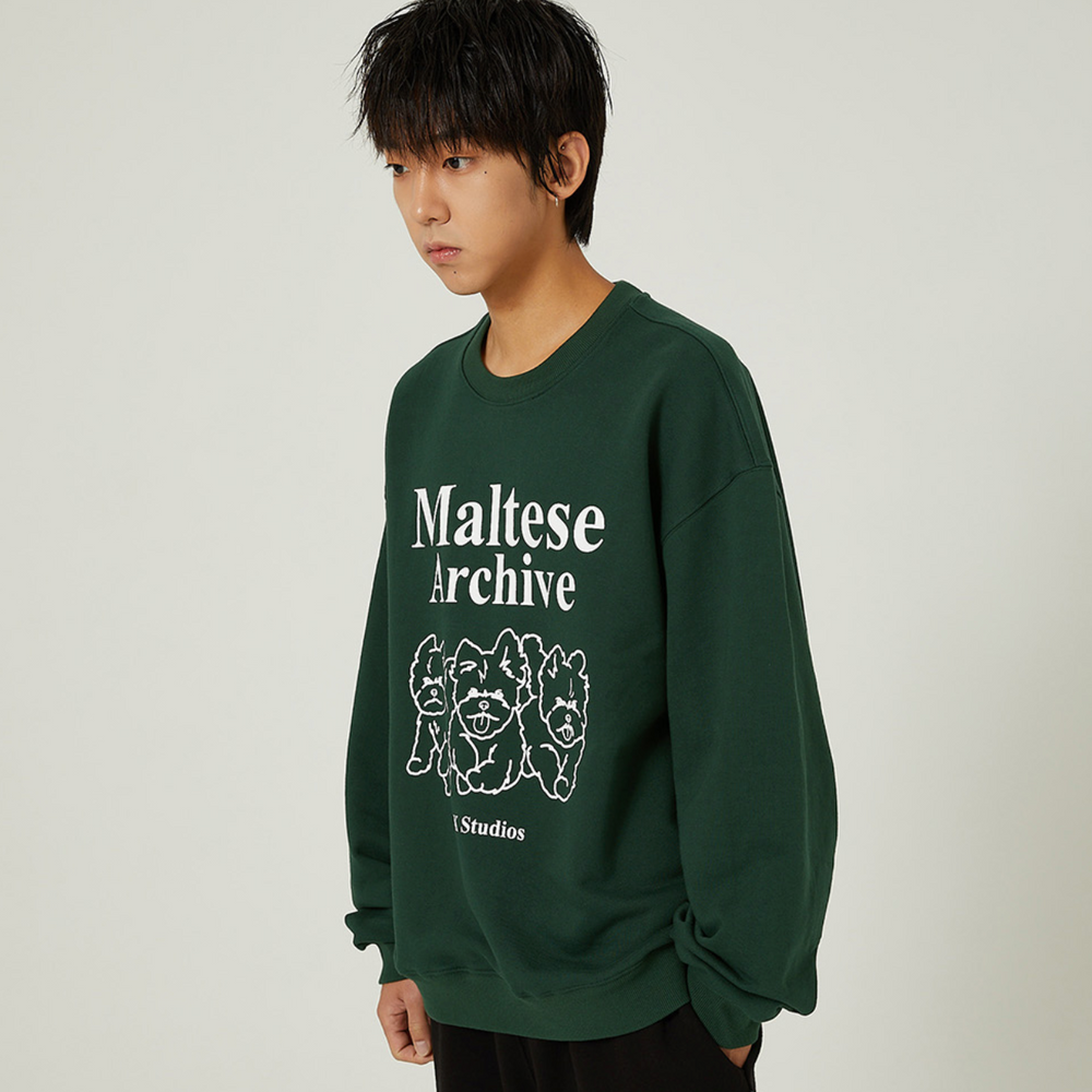 
                      
                        WAIKEI Maltese Archive Line Graphic Sweatshirts GREEN
                      
                    