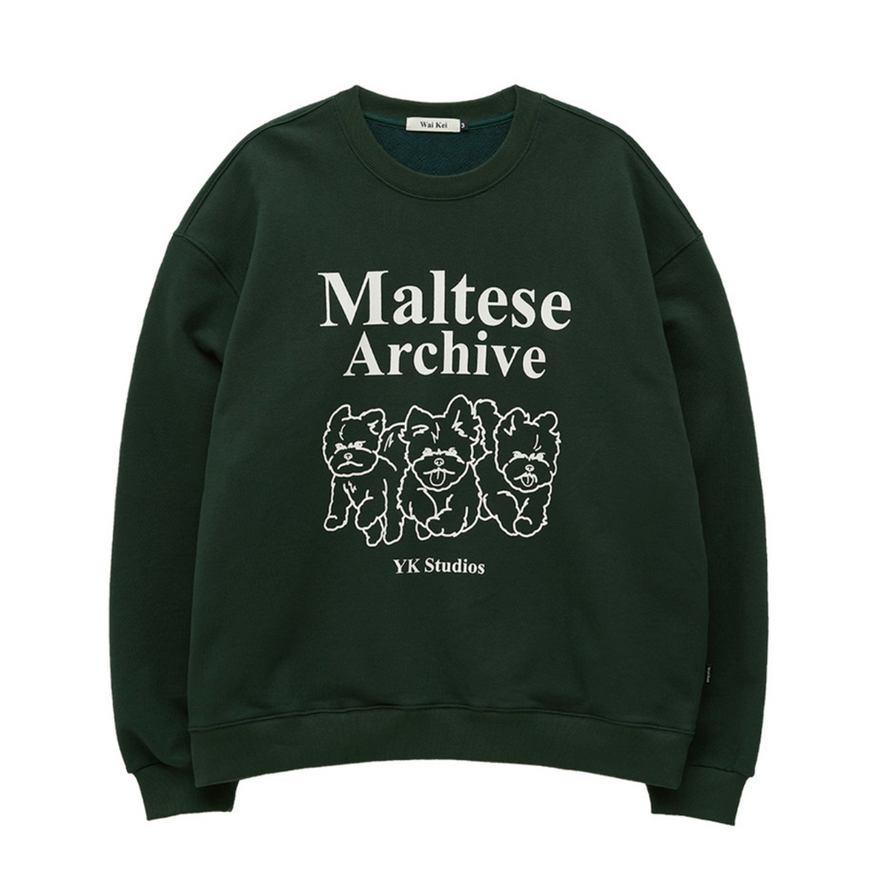 
                      
                        WAIKEI Maltese Archive Line Graphic Sweatshirts GREEN
                      
                    