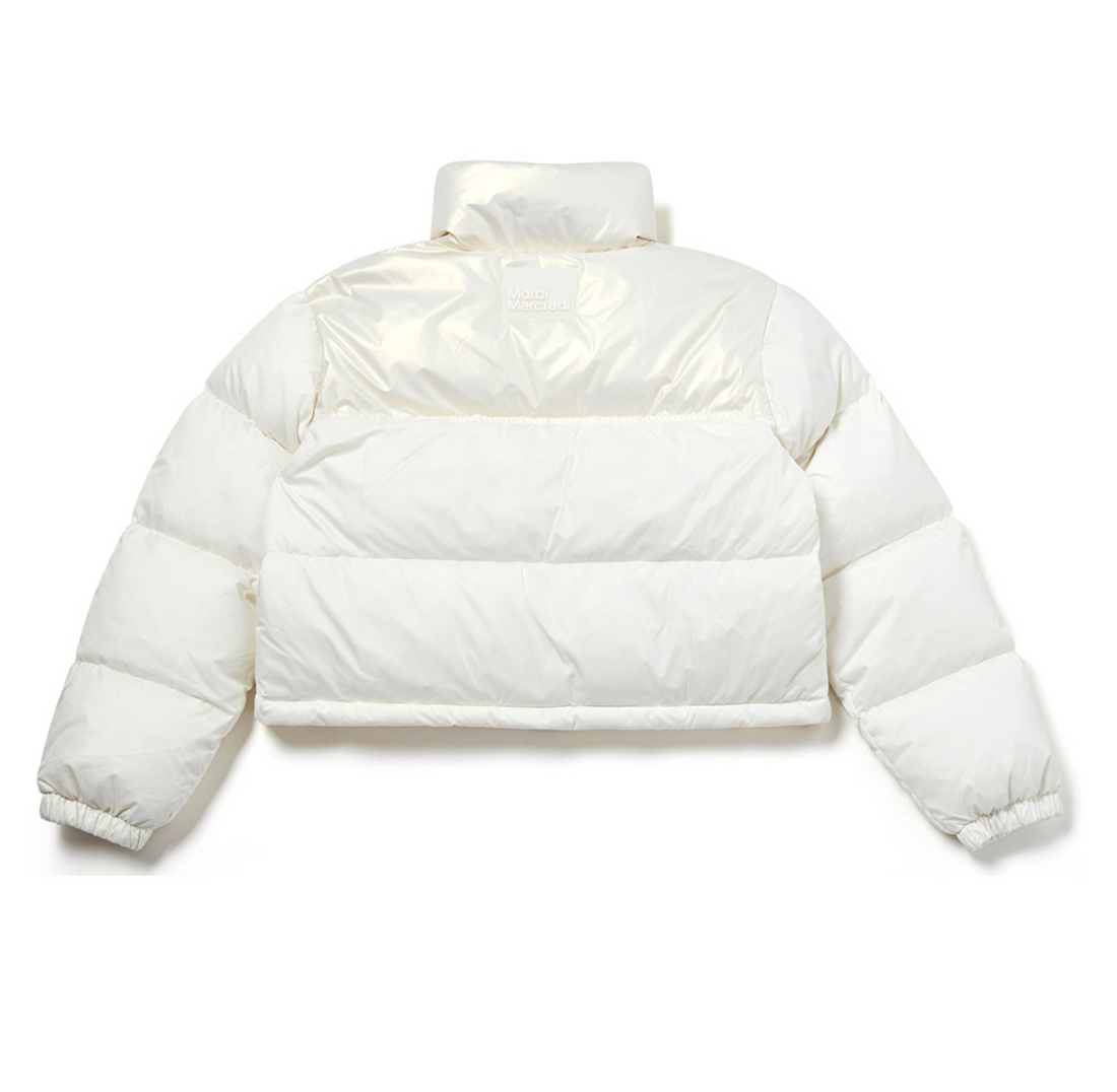 MARDI CROPPED DOWN JACKET COLOR BLOCK_WHITE