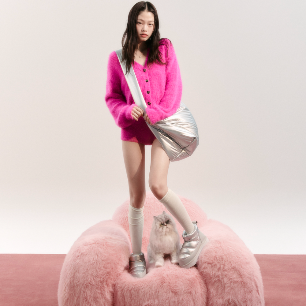 MARDI FLUFFY CARDIGAN V NECK_FUCHSIA