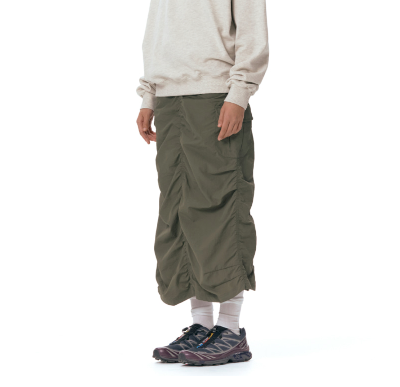 AMES TWO POCKET CARGO SKIRT KHAKI