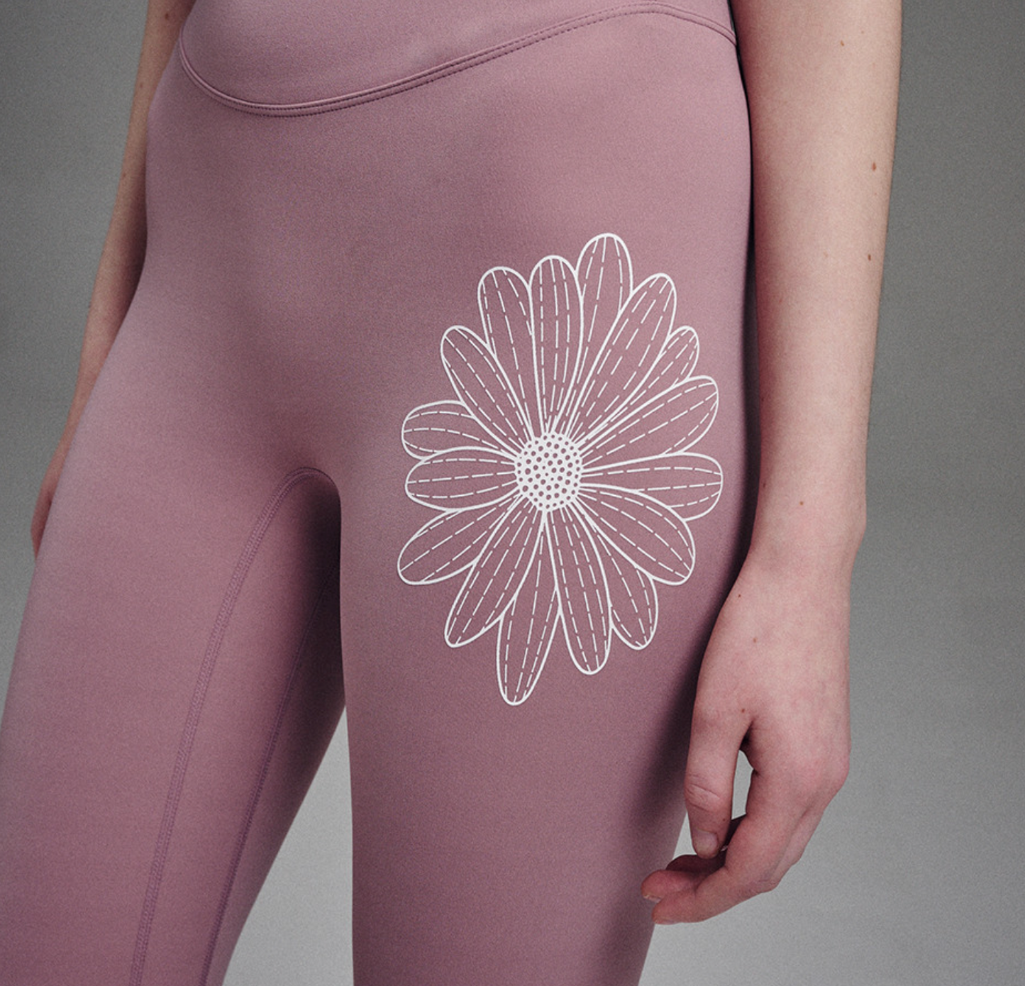 MARDI ACTIF BEURRE ULTIMATE COMFORT full leggings theflower_PINK IVORY