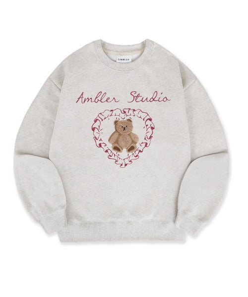 AMBLER Cozy Bear Overfit Sweatshirt