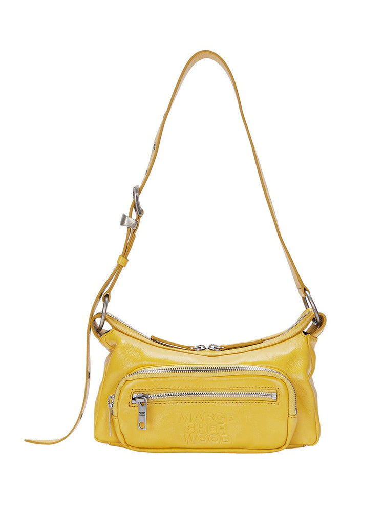 MARGESHERWOOD OUTPOCKET HOBO MINI_yellow glossy plain