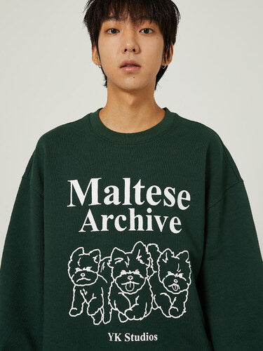 
                      
                        WAIKEI Maltese Archive Line Graphic Sweatshirts GREEN
                      
                    