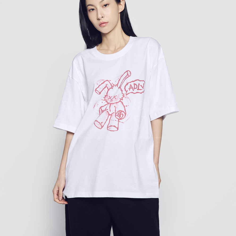 
                  
                    ADLV HANDSKETCH RABBIT SHORT SLEEVE T-SHIRT WHITE
                  
                