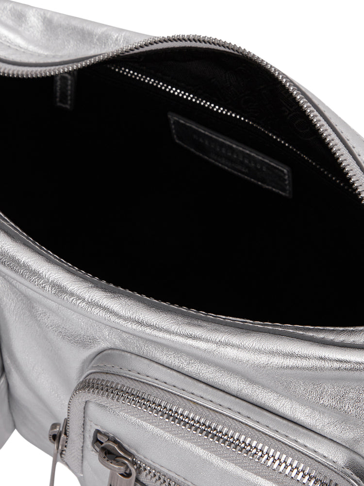 
                  
                    MARGESHERWOOD OUTPOCKET HOBO_metallic silver foiled plain
                  
                