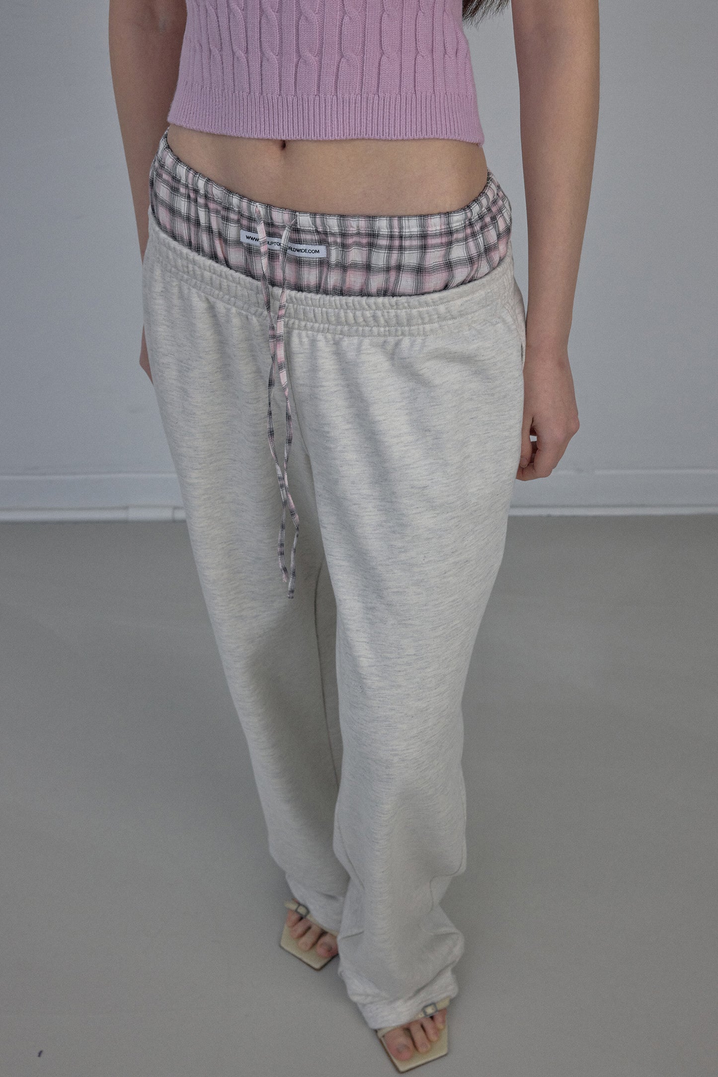 SCULPTOR Boxer Layered Sweatpants Oatmeal