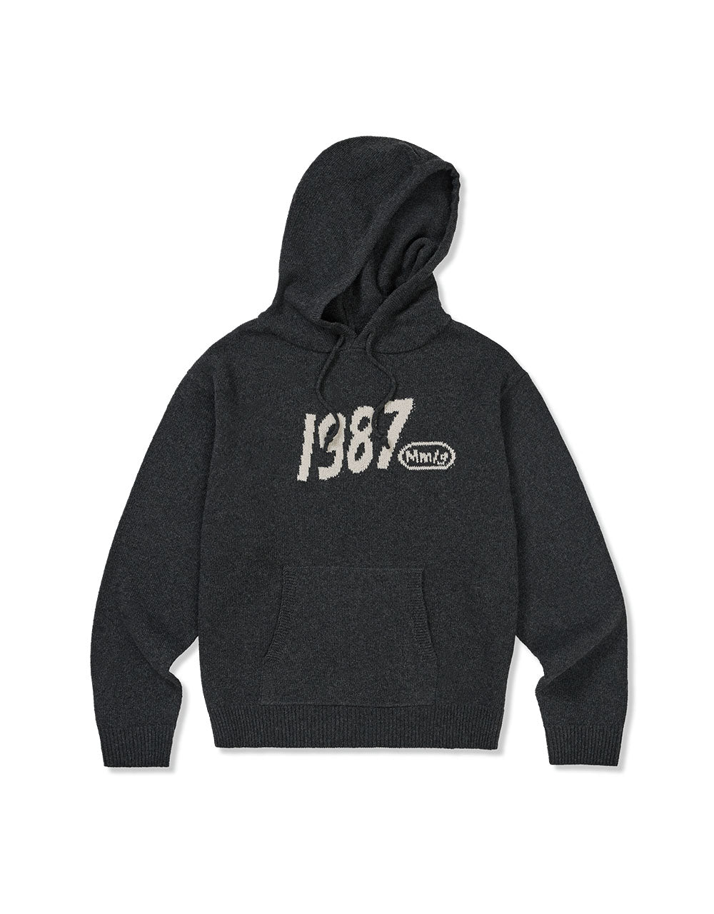 MMLG WAVY LOGO HOOD KNIT (GREY)