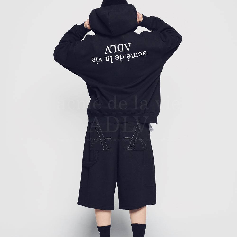 
                  
                    ADLV UPSIDE DOWN LOGO NAPPING ZURRY HOODIE ZIP UP BLACK
                  
                