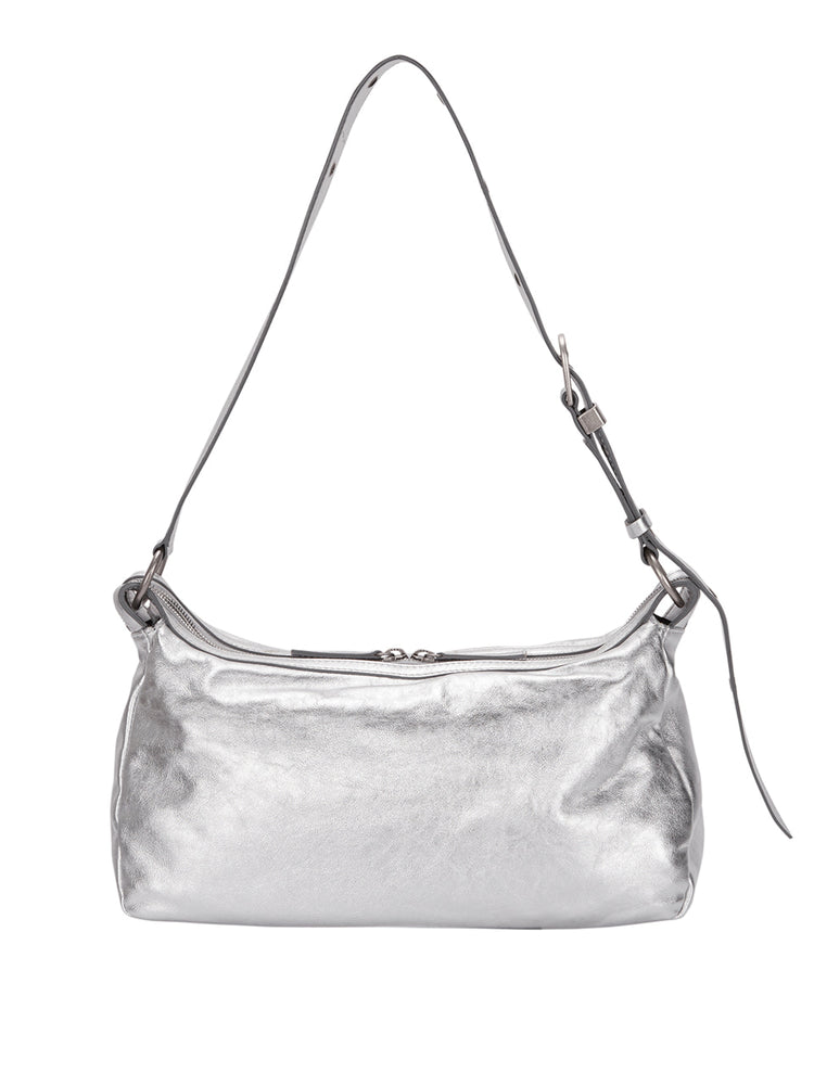 
                  
                    MARGESHERWOOD OUTPOCKET HOBO_metallic silver foiled plain
                  
                