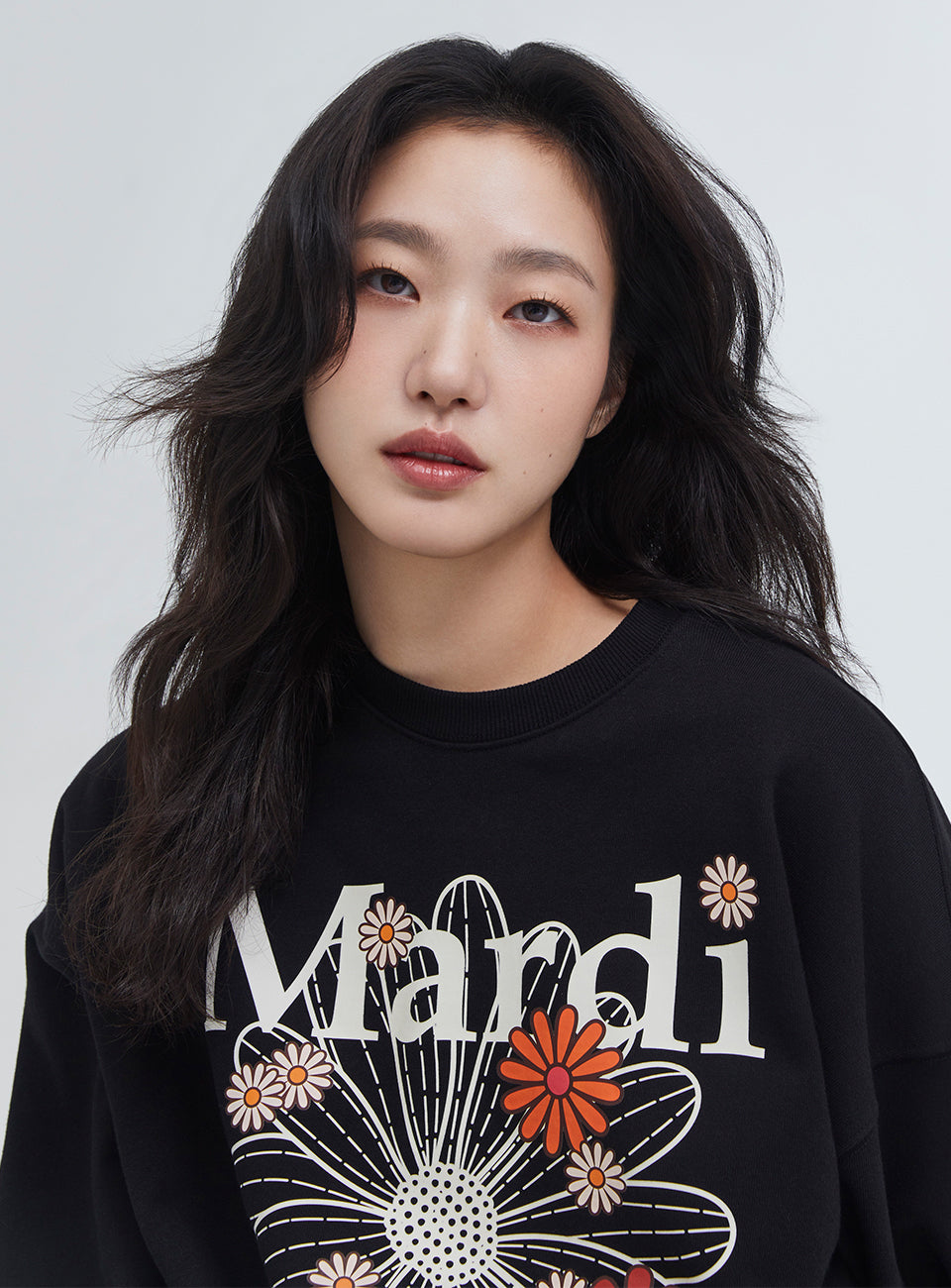 MARDI SWEATSHIRT FLOWERMARDI BLOSSOM_BLACK CREAM