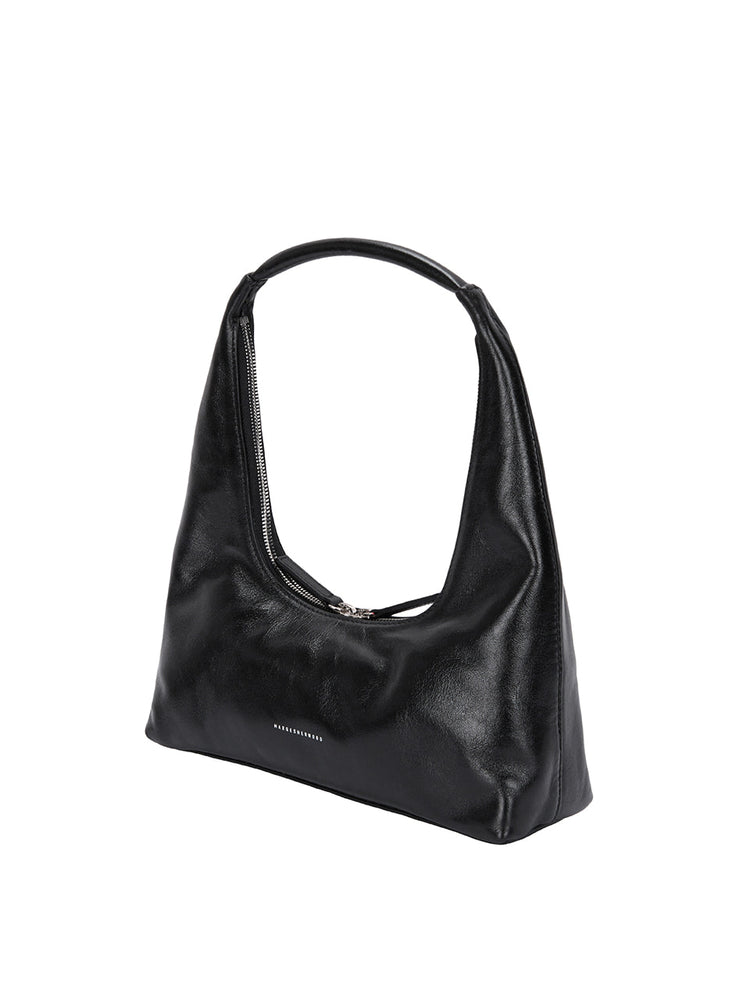 
                  
                    MARGESHERWOOD HOBO SHOULDER_black glossy plain
                  
                