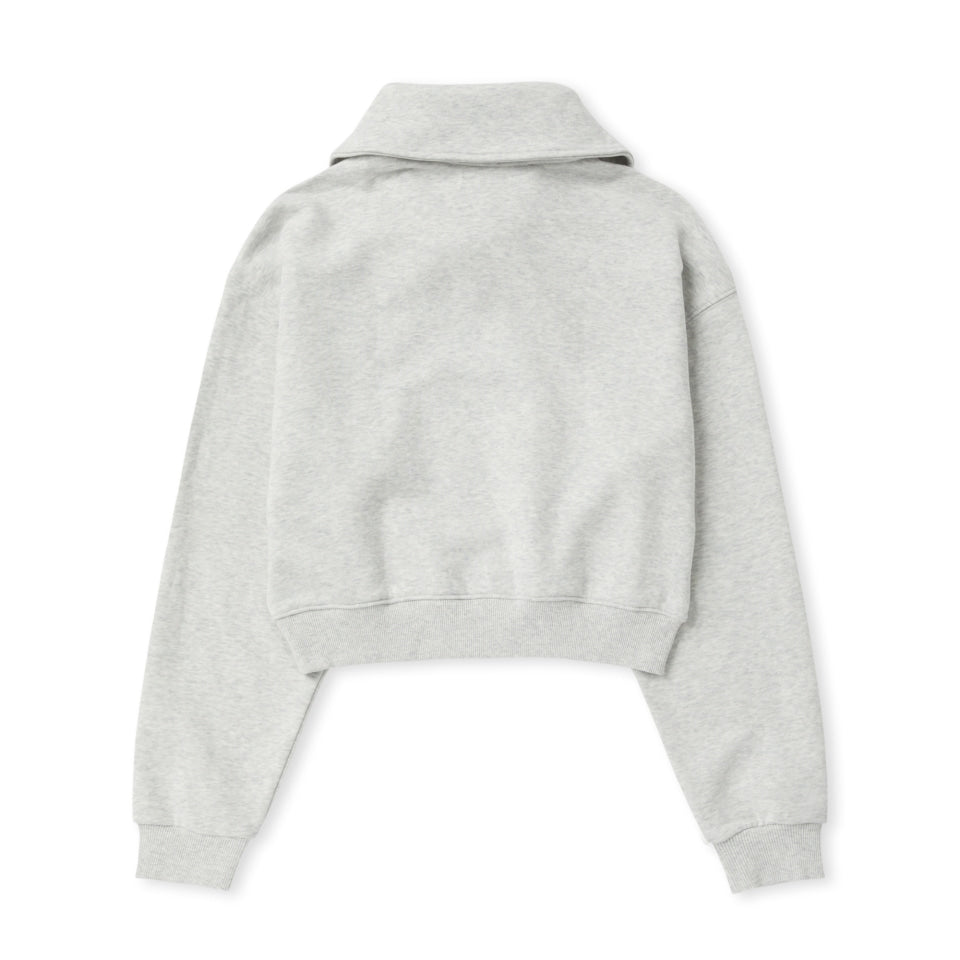 NERDY Souffle Crop Sweatshirt Melange White